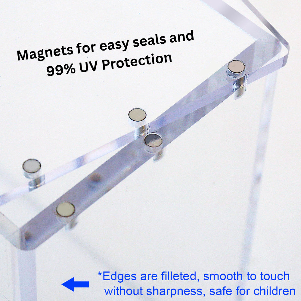 Clear Magnetic Acrylic Case Pokemon Booster Box  ☀ UV PROTECTION (Free Shipping)