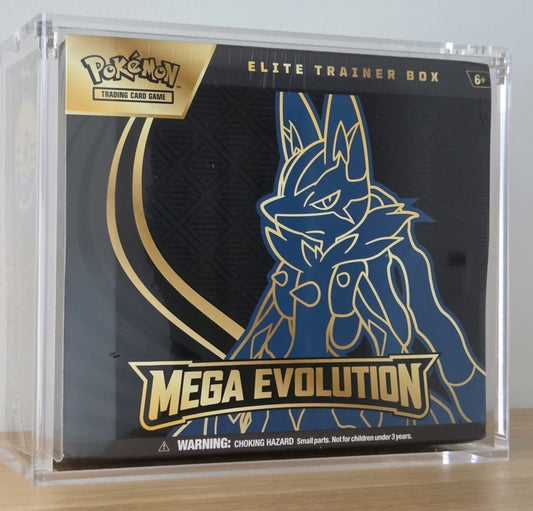 Clear Magnetic Acrylic Case Pokemon Elite Trainer Box ETB + ☀ UV PROTECTION